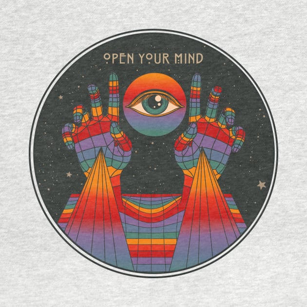 Open your Mind, Psychedelic Art by Inktally